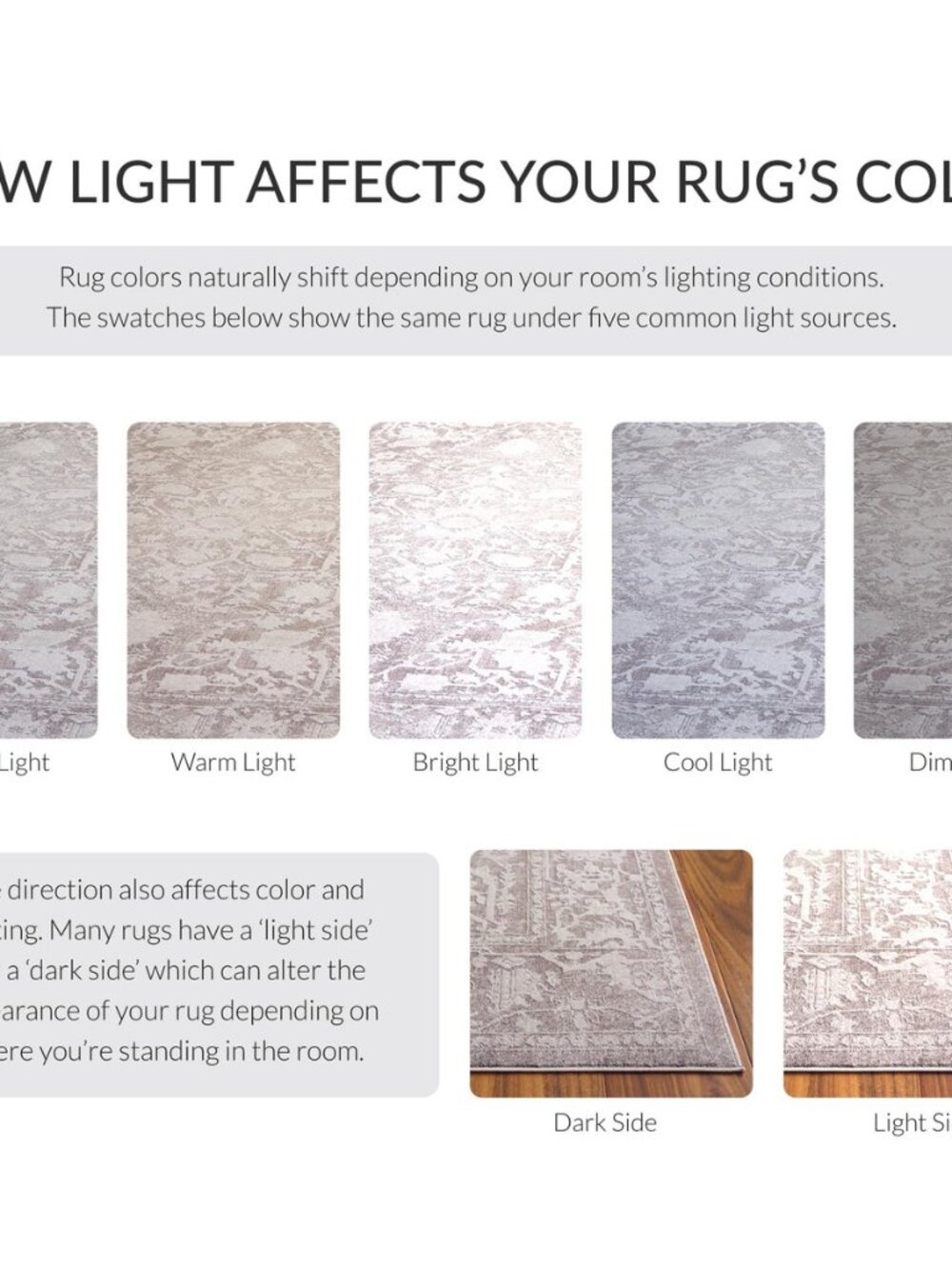 Reflection Accent Rug 2'3"x4', Beige & Cream RFT665A - Picture 8 of 8